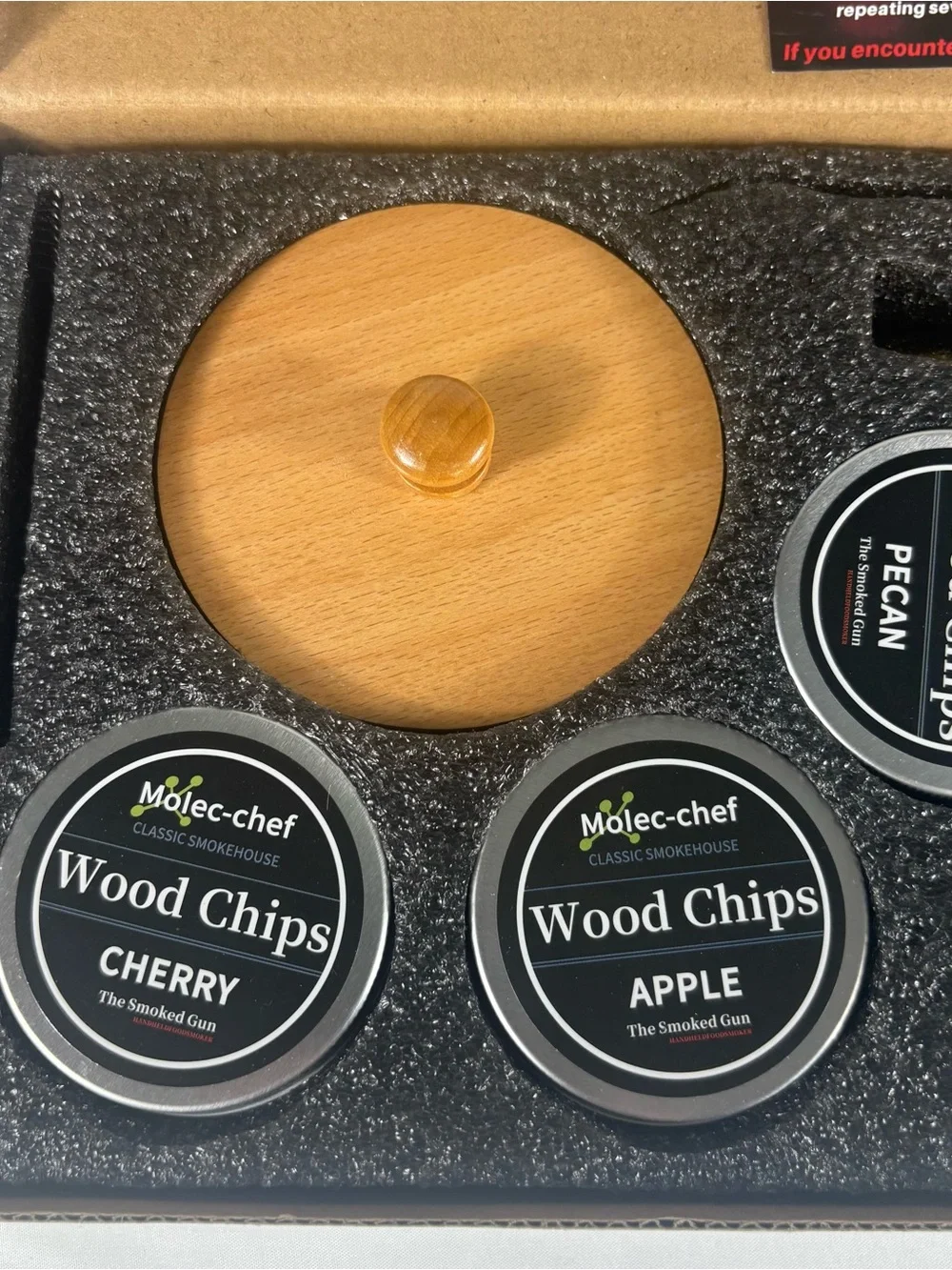 Cocktail Smoker Kit w Torch 6 Wood Chip Flavors Whiskey Bourbon Old Fashioned